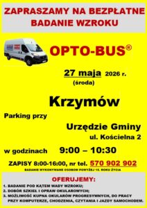 OPTO-BUS Bezpłatne badanie wzroku