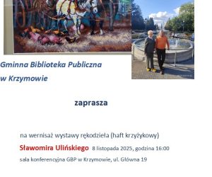 Wernisaż prac Sławomira Ulińskiego - plakat